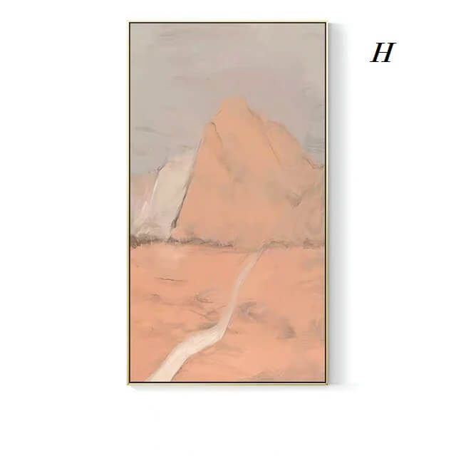 Scandinavian Green Mountain Canvas Wall Art