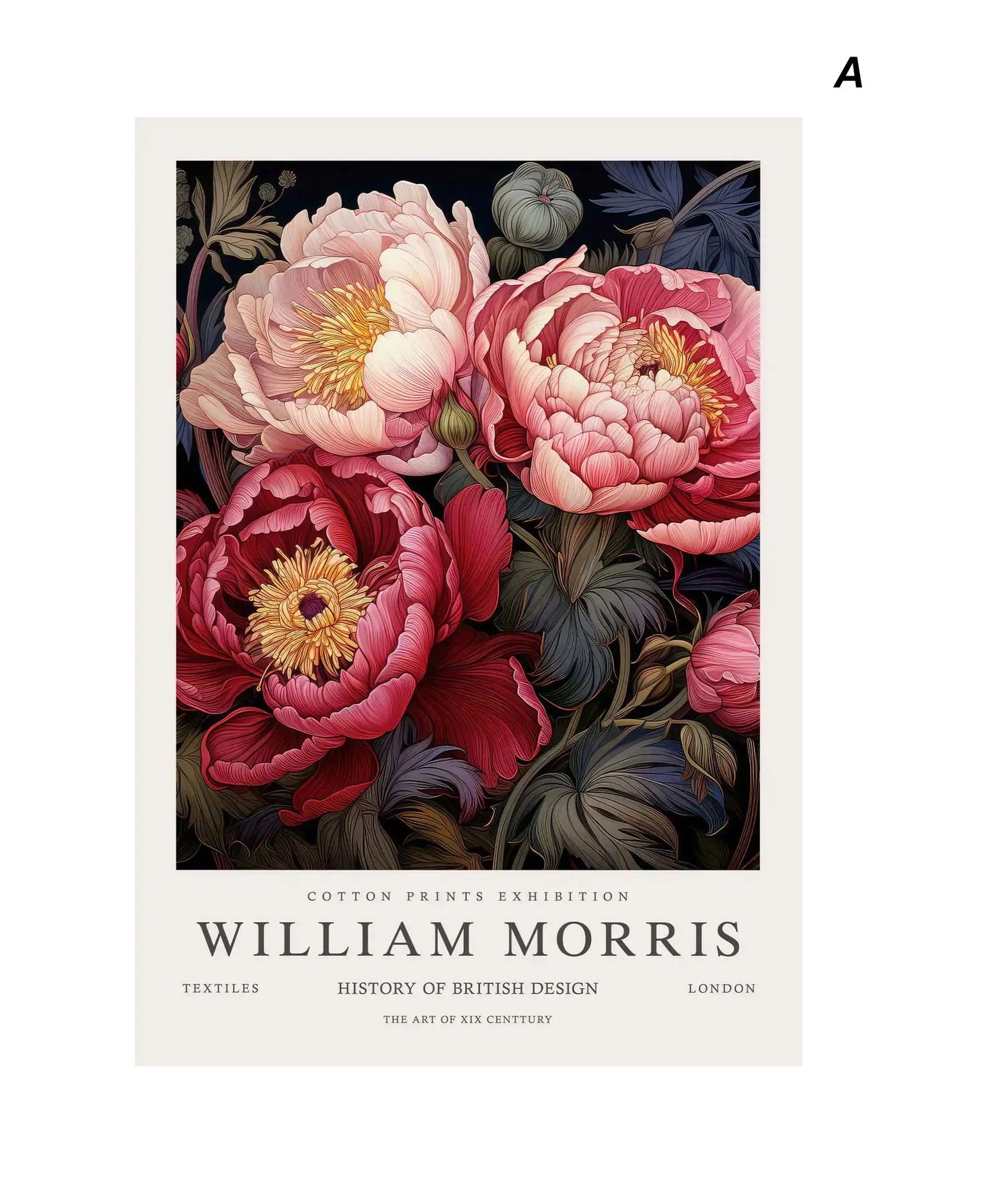 Vintage William Morris Exhibition Wall Art Butterfly Fox Deer Rabbit Canvas Prints