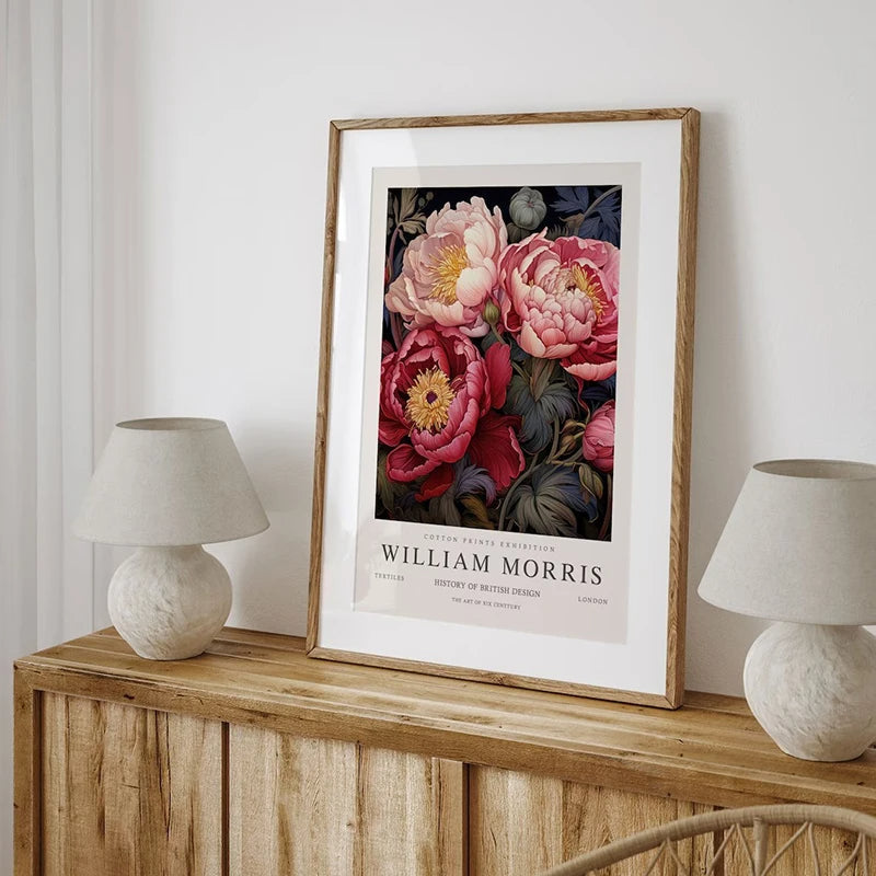 Vintage William Morris Exhibition Wall Art Butterfly Fox Deer Rabbit Canvas Prints