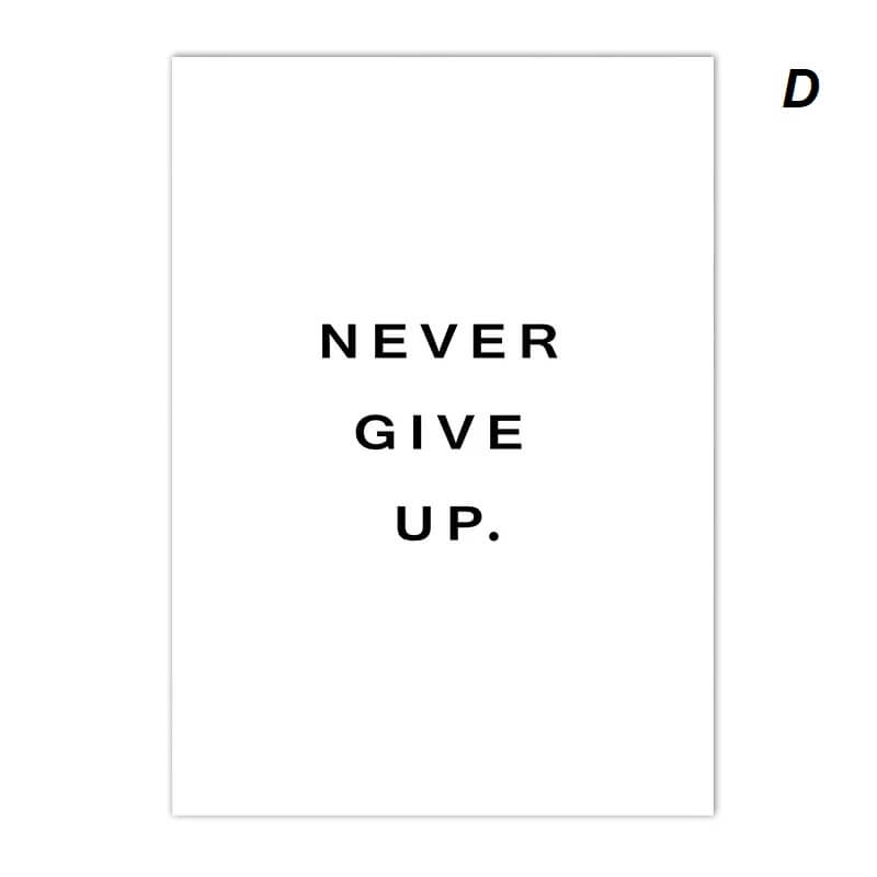 Yes You Can Motivational Minimalist Black White Canvas Print Wall Art