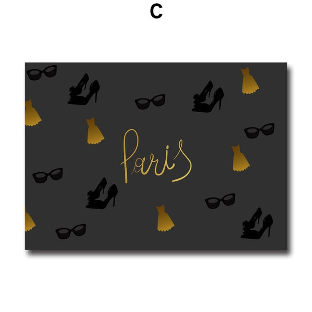 New York Vogue Fashion Glamour Canvas Prints