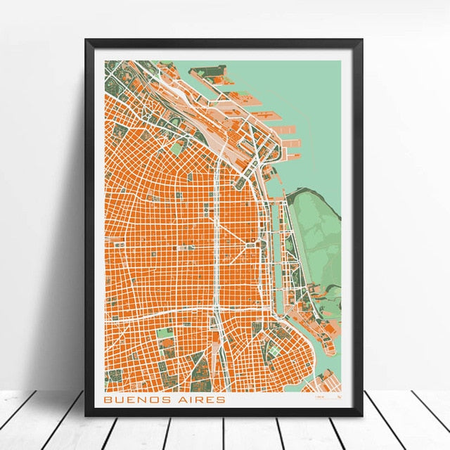 City Maps Wall Art Famous City Paris New London Stockholm Canvas Prints
