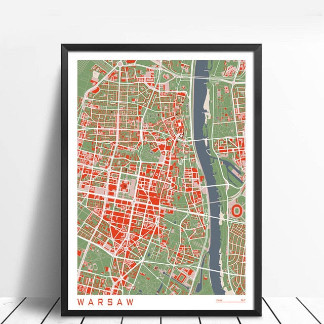 City Maps Wall Art Famous City Paris New London Stockholm Canvas Prints
