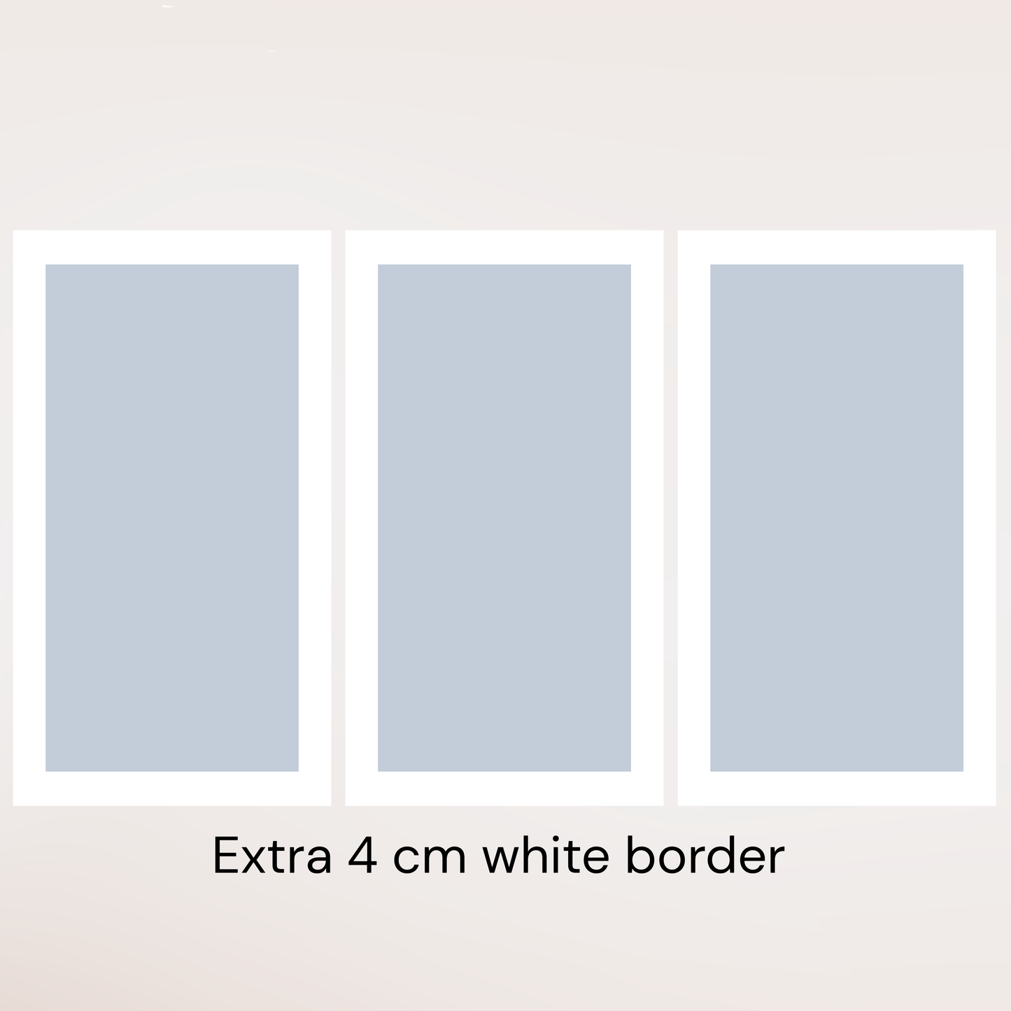 3 Panel Blue World Map Canvas Art