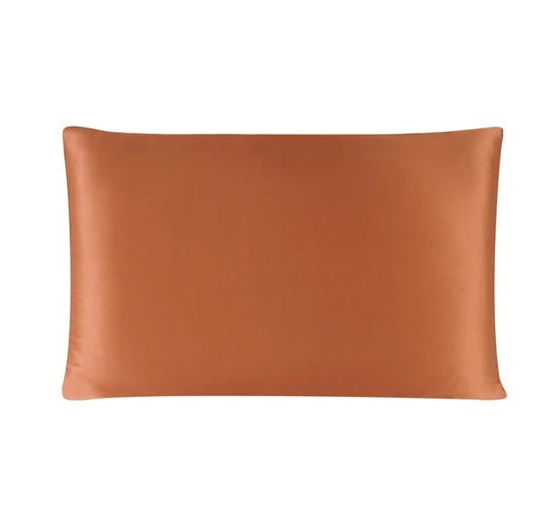 Orange Natural Mulberry Silk Pillowcase