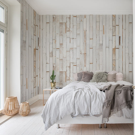 Bali Wooden Boards Mural Wallpaper (SqM)