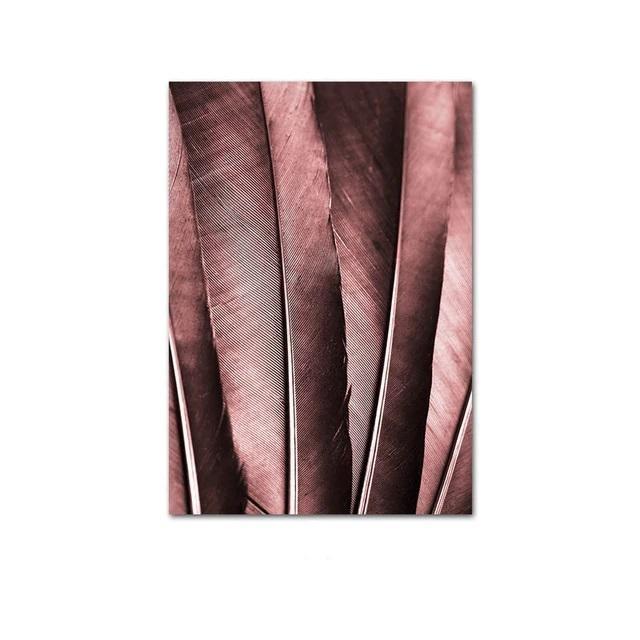 Pink Dreams Feathers Canvas Print