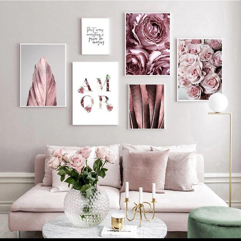 Pink Dreams Roses Canvas Print