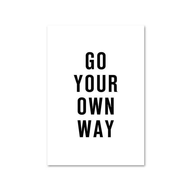 Scandinavian Scenery Motivational Canvas Print