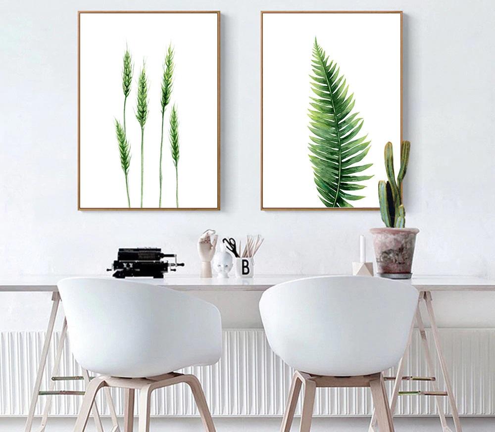 Triticum Spelta Minimalist Canvas Print