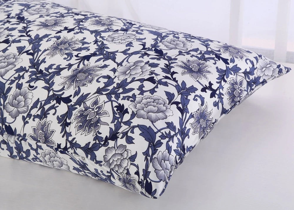 Blue Porcelain Mulberry Silk Pillowcase