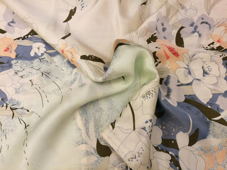 Floral Pastels Mulberry Silk Pillowcase