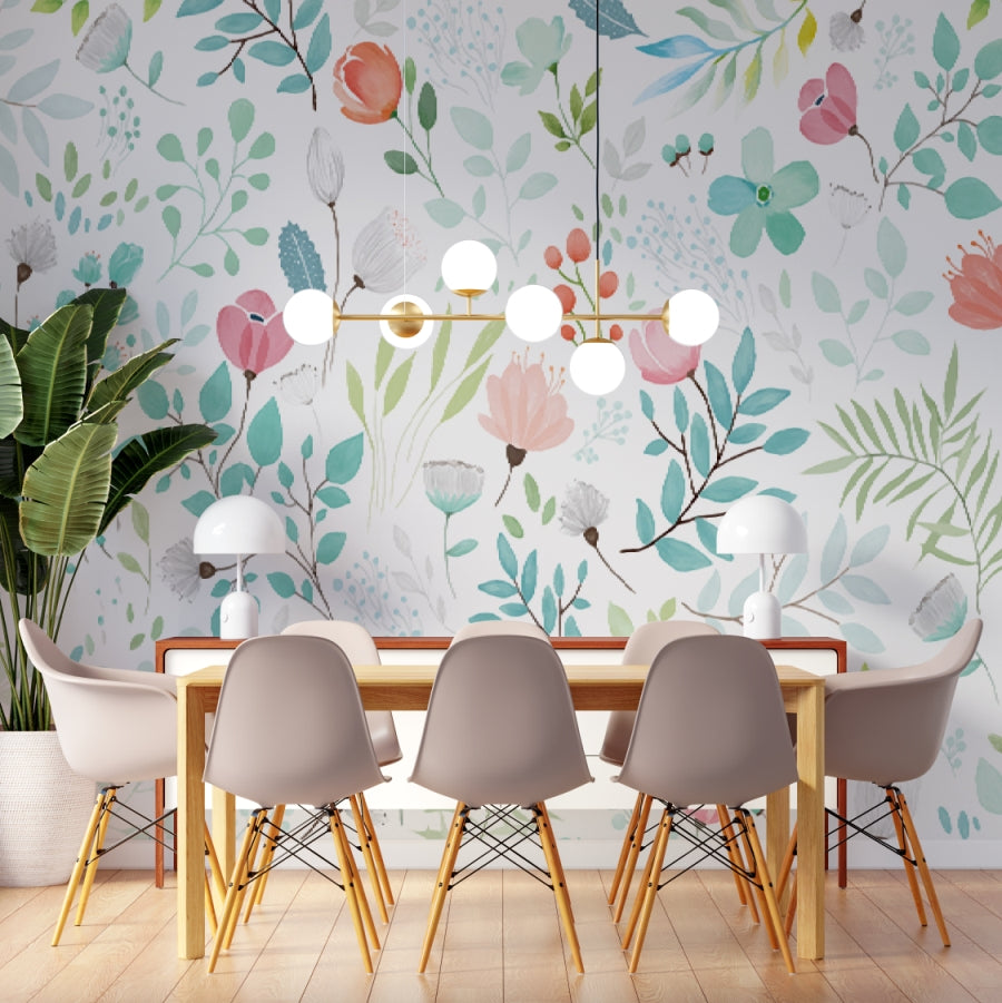 Botanical Floral Variance Wall Mural (SqM)