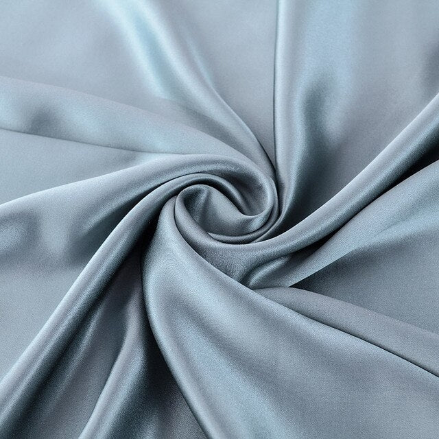 Sea Blue Natural Mulberry Silk Pillowcase