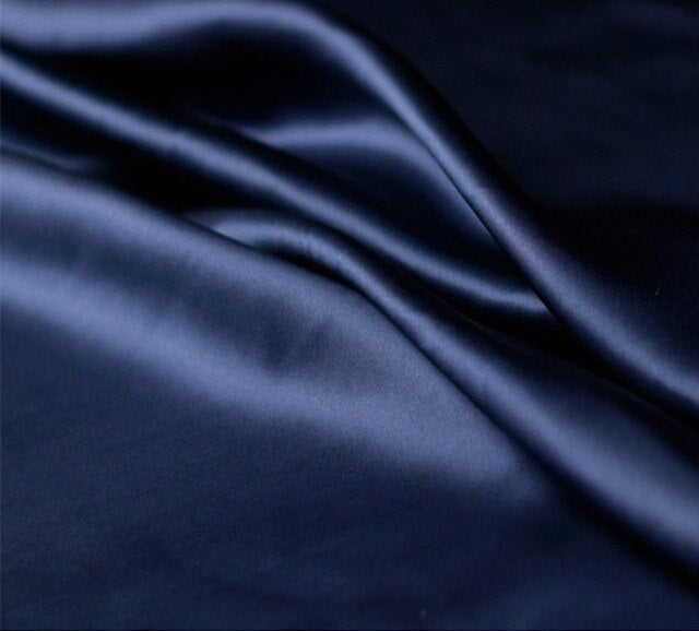Dark Blue Mulberry Silk Pillowcase