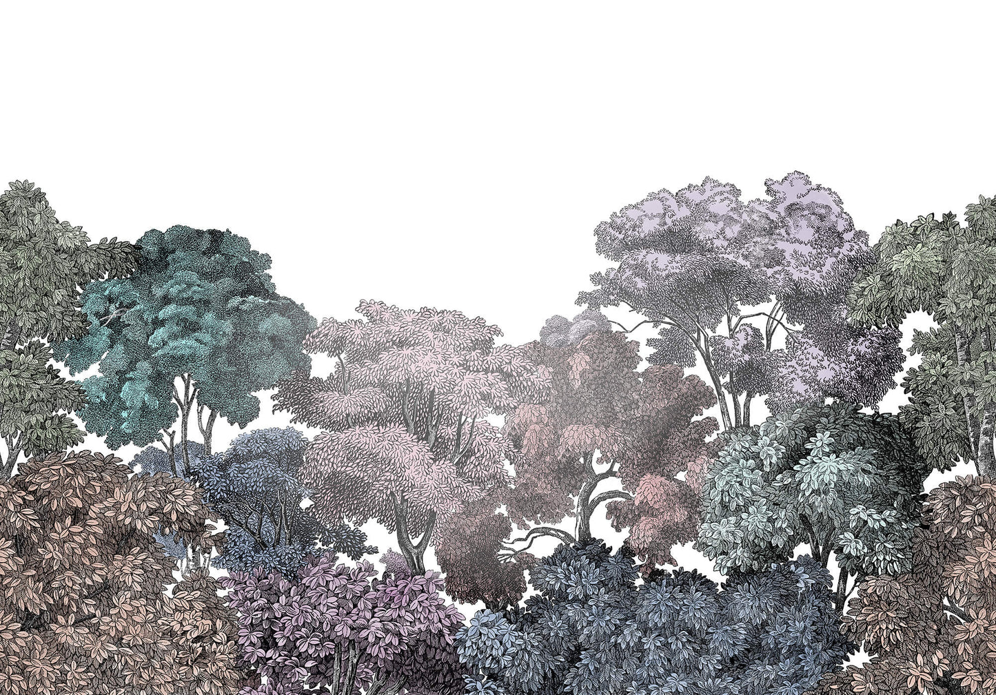 Bellewood Rainbow Forest Mural Wallpaper (SqM)