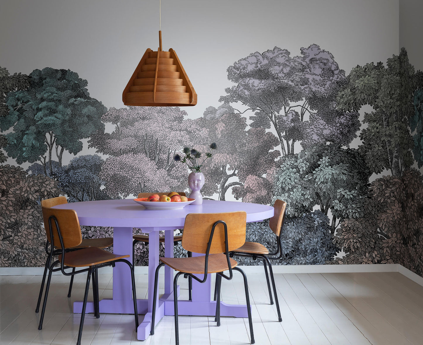 Bellewood Rainbow Forest Mural Wallpaper (SqM)