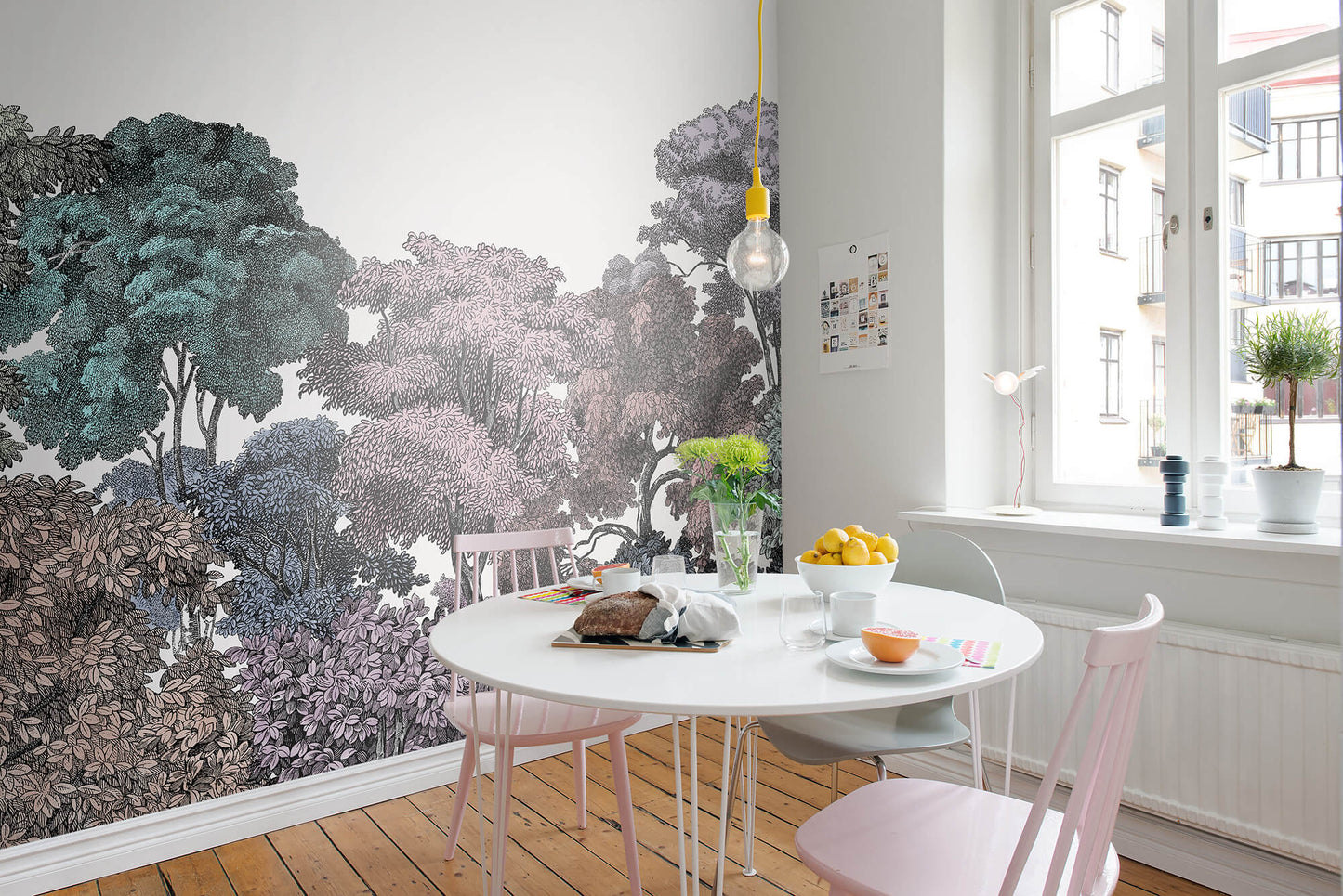 Bellewood Rainbow Forest Mural Wallpaper (SqM)