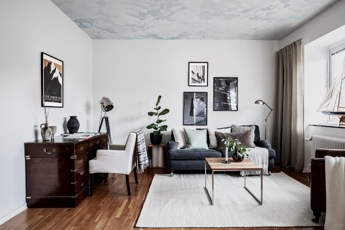 Chubby Cerubs Blue Mural Wallpaper (SqM)