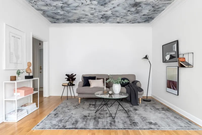 Storm Brewing Smoky Clouds Mural Wallpaper (SqM)