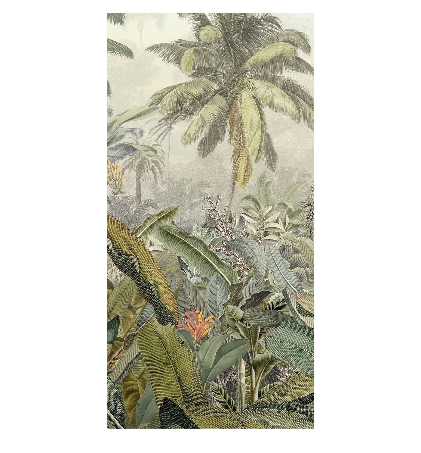 Caribbean Rainforest Mural Wallpaper (SqM)