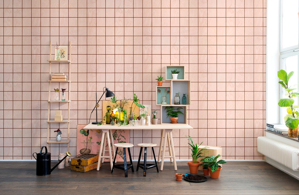 Climbing Clorofyl Wood Mural Wallpaper (SqM)