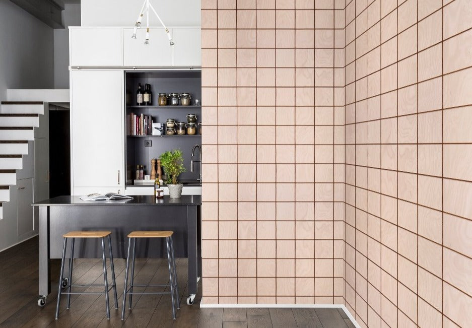 Climbing Clorofyl Wood Mural Wallpaper (SqM)