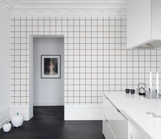 Climbing Clorofyl White Mural Wallpaper (SqM)
