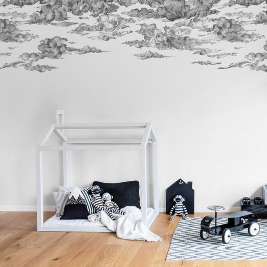 Cotton Black Skies Mural Wallpaper (SqM)