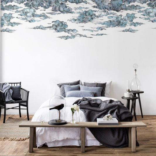 Cotton Blue Skies Mural Wallpaper (SqM)