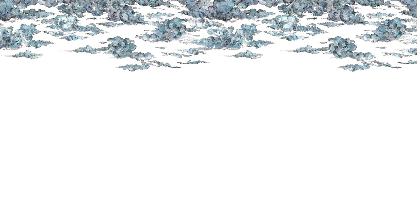 Cotton Blue Skies Mural Wallpaper (SqM)