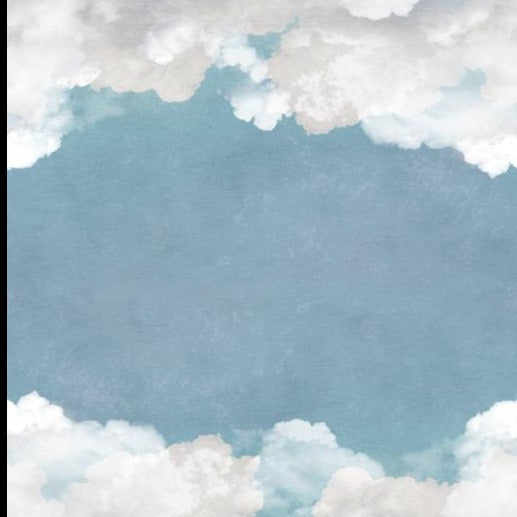 Blue Cuddle Clouds Ceiling Mural Wallpaper (SqM)