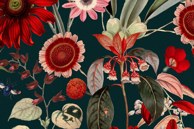 Eden Botanicals Nightfall Mural Wallpaper (SqM)