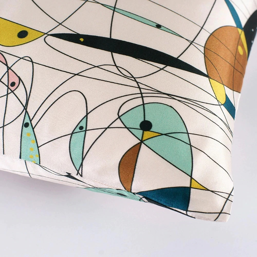 Abstract Underwater Mulberry Silk Pillowcase