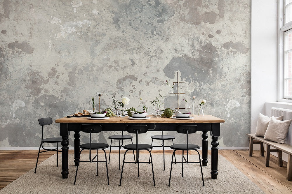 Fragments Silver Mural Wallpaper (SqM)
