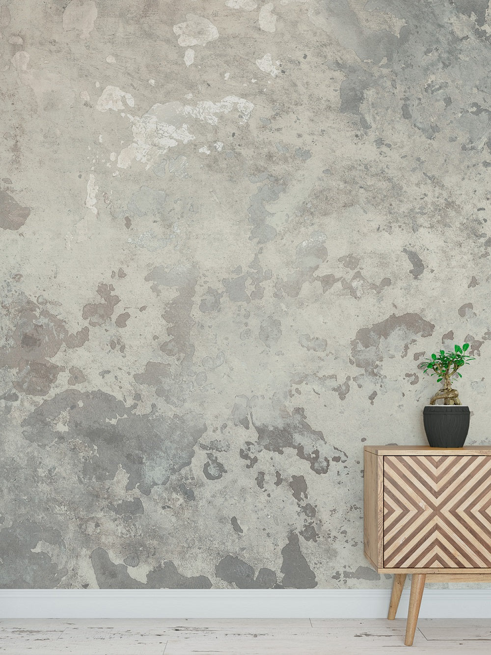 Fragments Silver Mural Wallpaper (SqM)