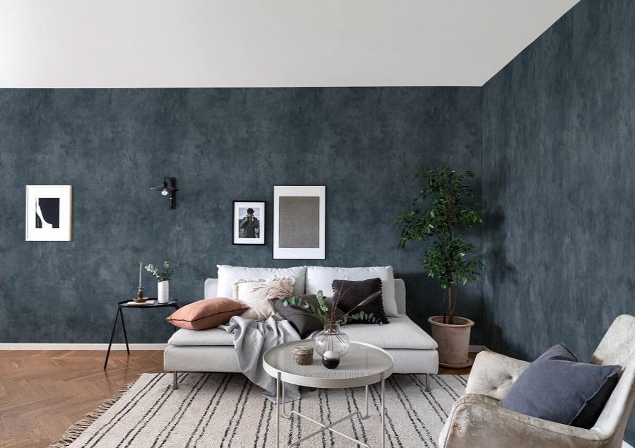 Fresco Wall Blue Mural Wallpaper (SqM)