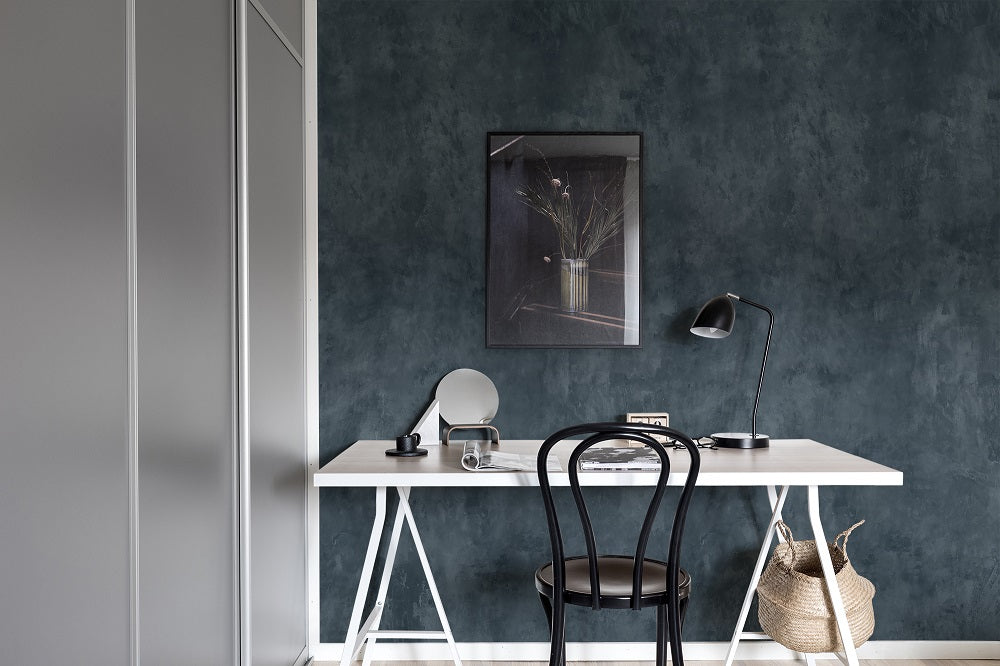 Fresco Wall Blue Mural Wallpaper (SqM)