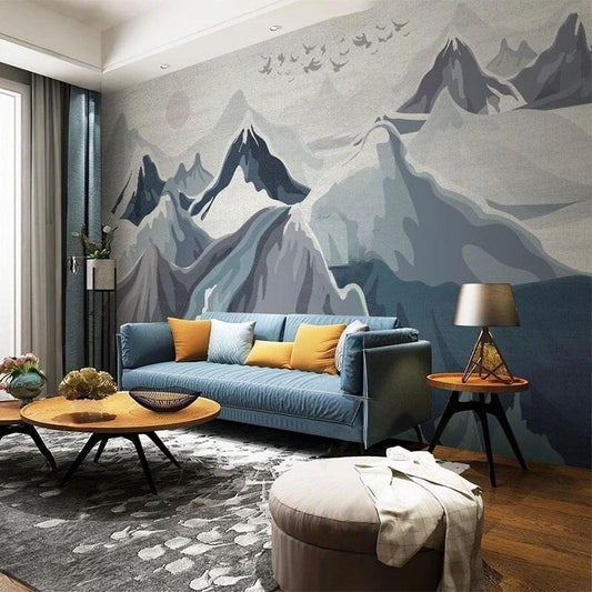 Mountain Peaks Mural Wallpaper (SqM)
