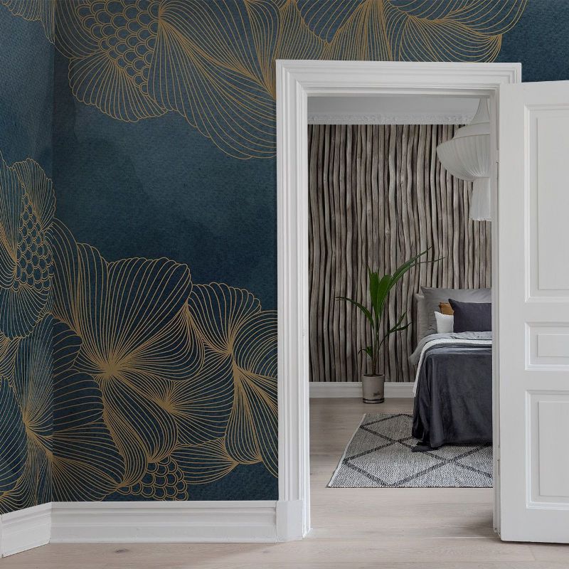 Opulence Blue Sapphire Mural Wallpaper (SqM)