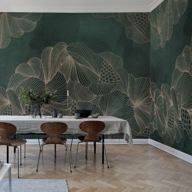 Opulence Green Jade Mural Wallpaper (SqM)