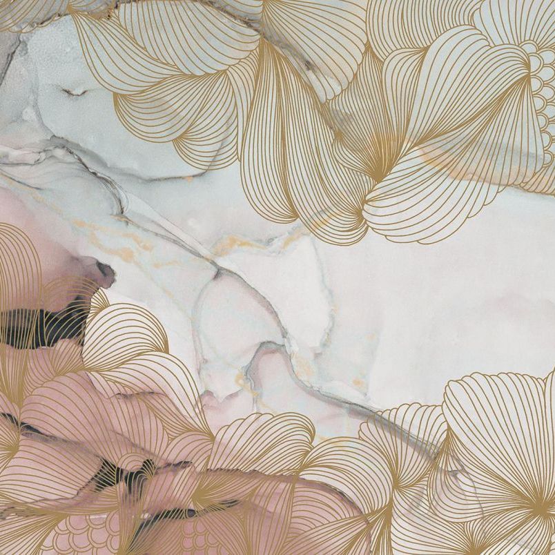 Opulence Pink Marble Mural Wallpaper (SqM)