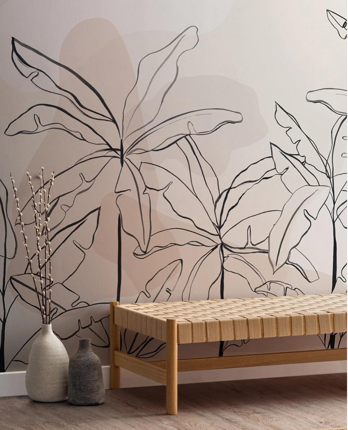 Palms Splendor Mural Wallpaper (SqM)