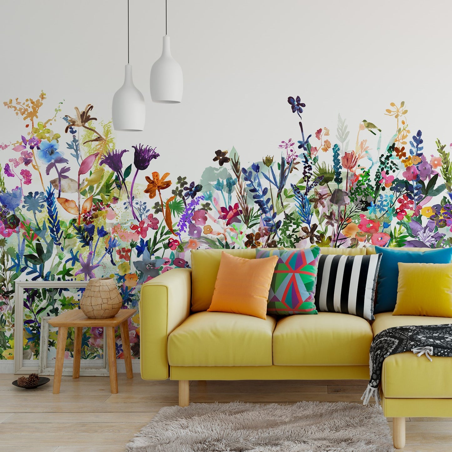 Spring Flowers Mural Wallpaper (SqM)