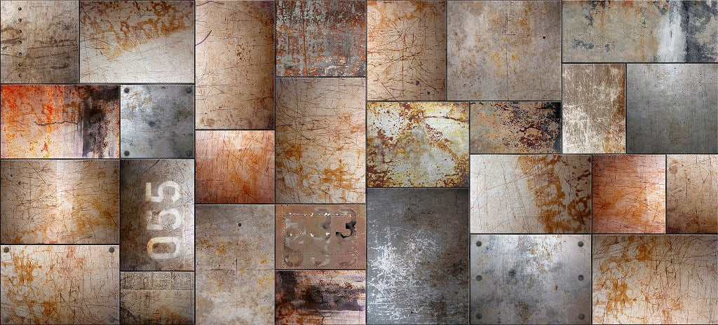 Steel Plates Mural Wallpaper (SqM)