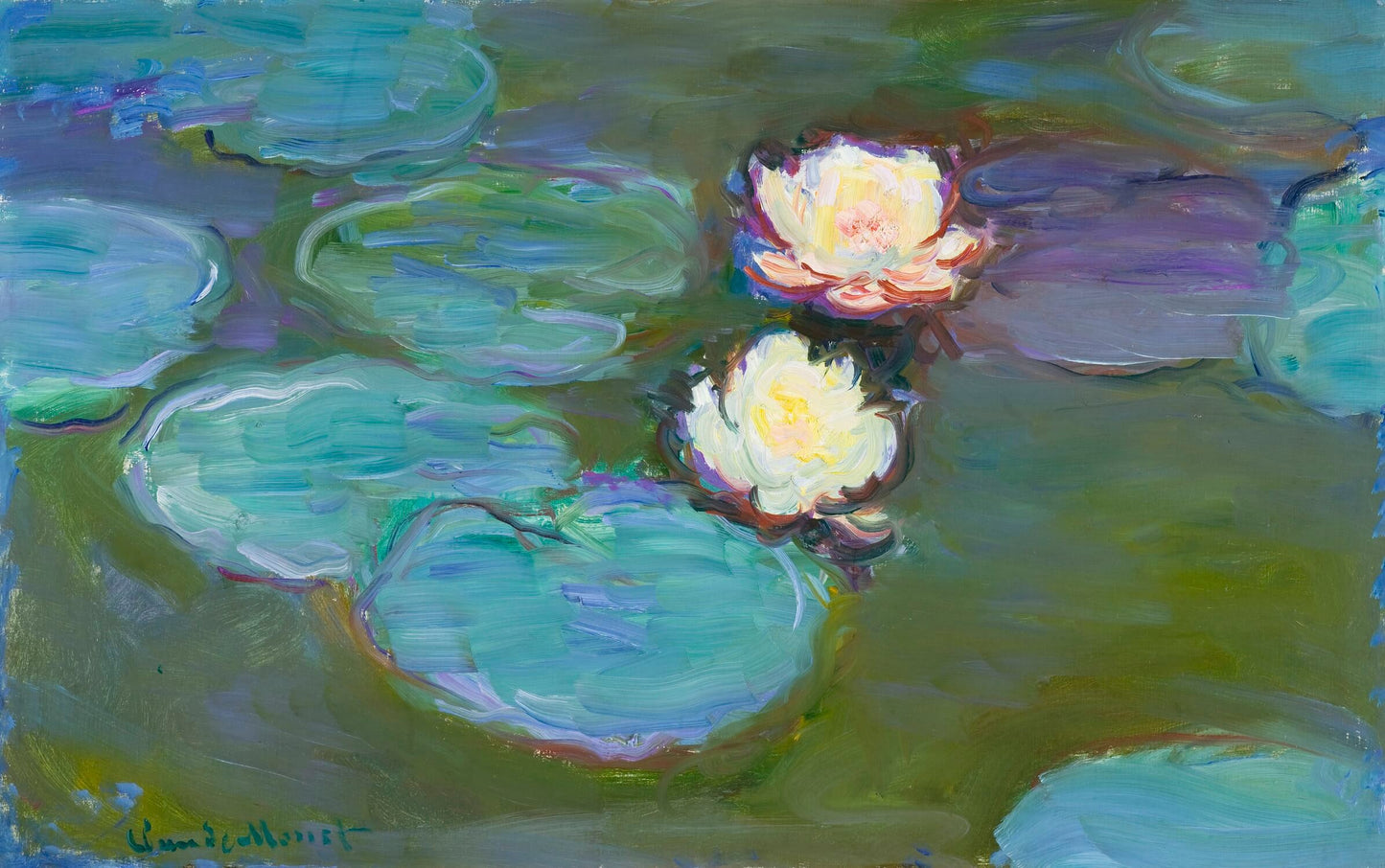 Water Lilies Mural Wallpaper (SqM)