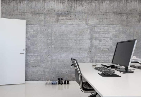Wooden Grey Concrete Mural Wallpaper (SqM)