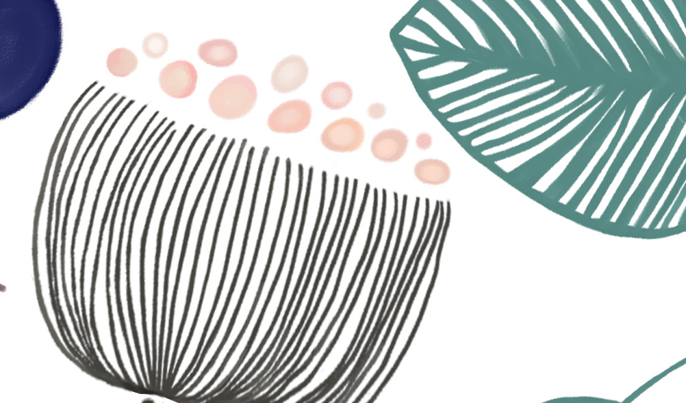 Botanical Tale Floral Wall Mural (SqM)