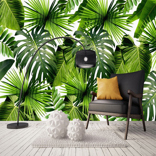 3D Rainforest Banana Leaves Wall Mural (SqM)