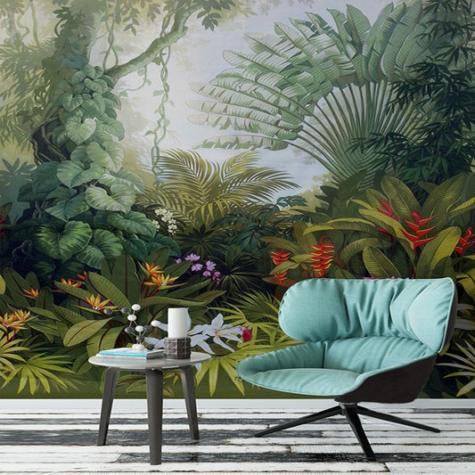 Luxuriant Garden Mural Wallpaper (SqM)